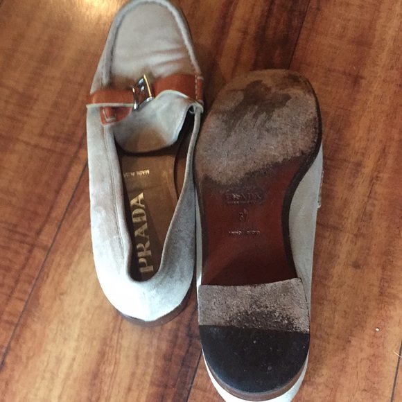 Prada loafers size 37 light Tan - Picture 4 of 6